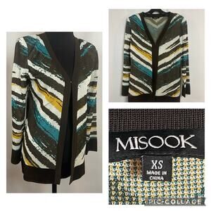 Misook Open Jacket Brown XS NWT